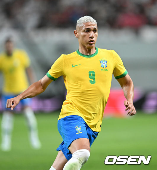 [OSEN=이대선 기자] 브라질 히샬리송 2022.06.02 /sunday@osen.co.kr