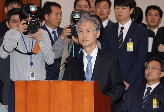 조희대 대법원장이 13일 국회 국정감사에 출석했다. 연합뉴스