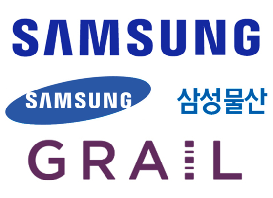 삼성전자, 삼성물산, 그레일 로고. 사진 삼성전자