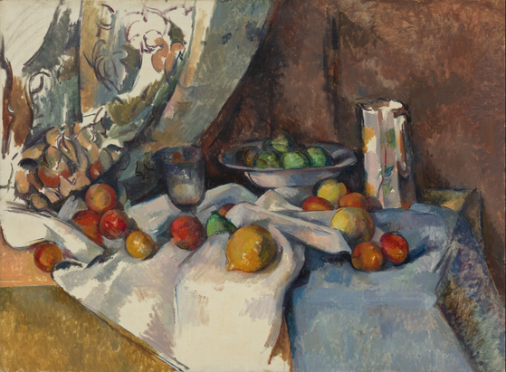 폴 세잔, ‘사과가 있는 정물’(1895~1898), 유화. 