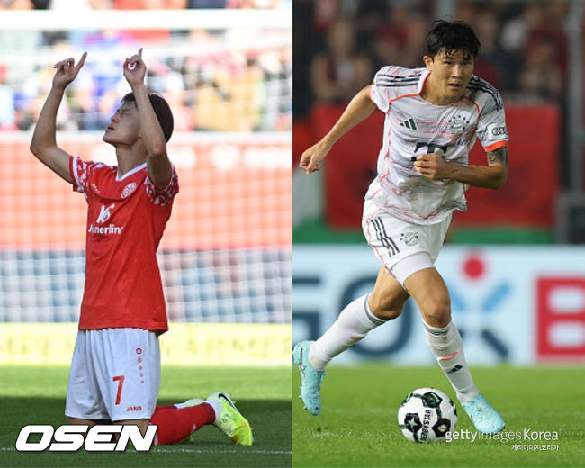 [사진] (왼쪽부터) 이재성과 김민재 ⓒGettyimages(무단전재 및 재배포 금지)