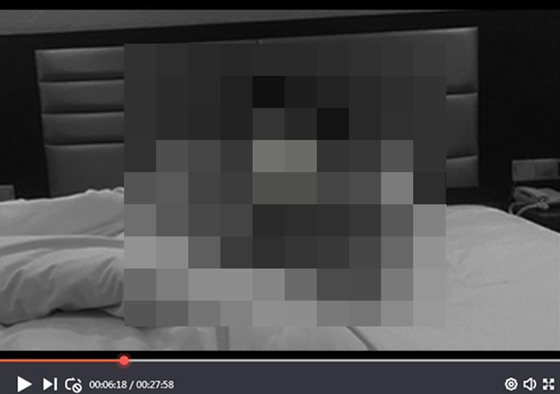 지난해 11월 부산 동구의회 김희재 의원에게 발송된 이메일에 담긴 사진. 발송자는 기존 음란물에 김 의원 얼굴을 덧씌워 제작한 이미지와 협박하는 것으로 보이는 내용을 함께 보냈다. 사진 김희재 의원