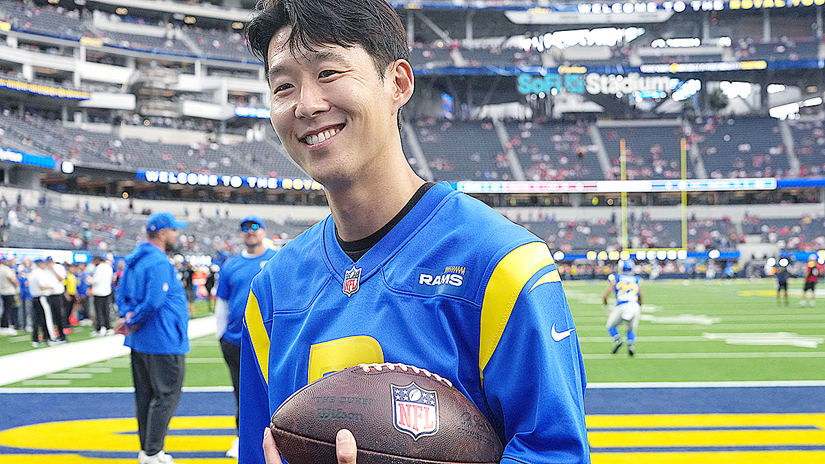 LAFC 손흥민이 LA를 연고로 둔 NFL LA 램스 홈구장을 방문했다. 로이터=연합뉴스