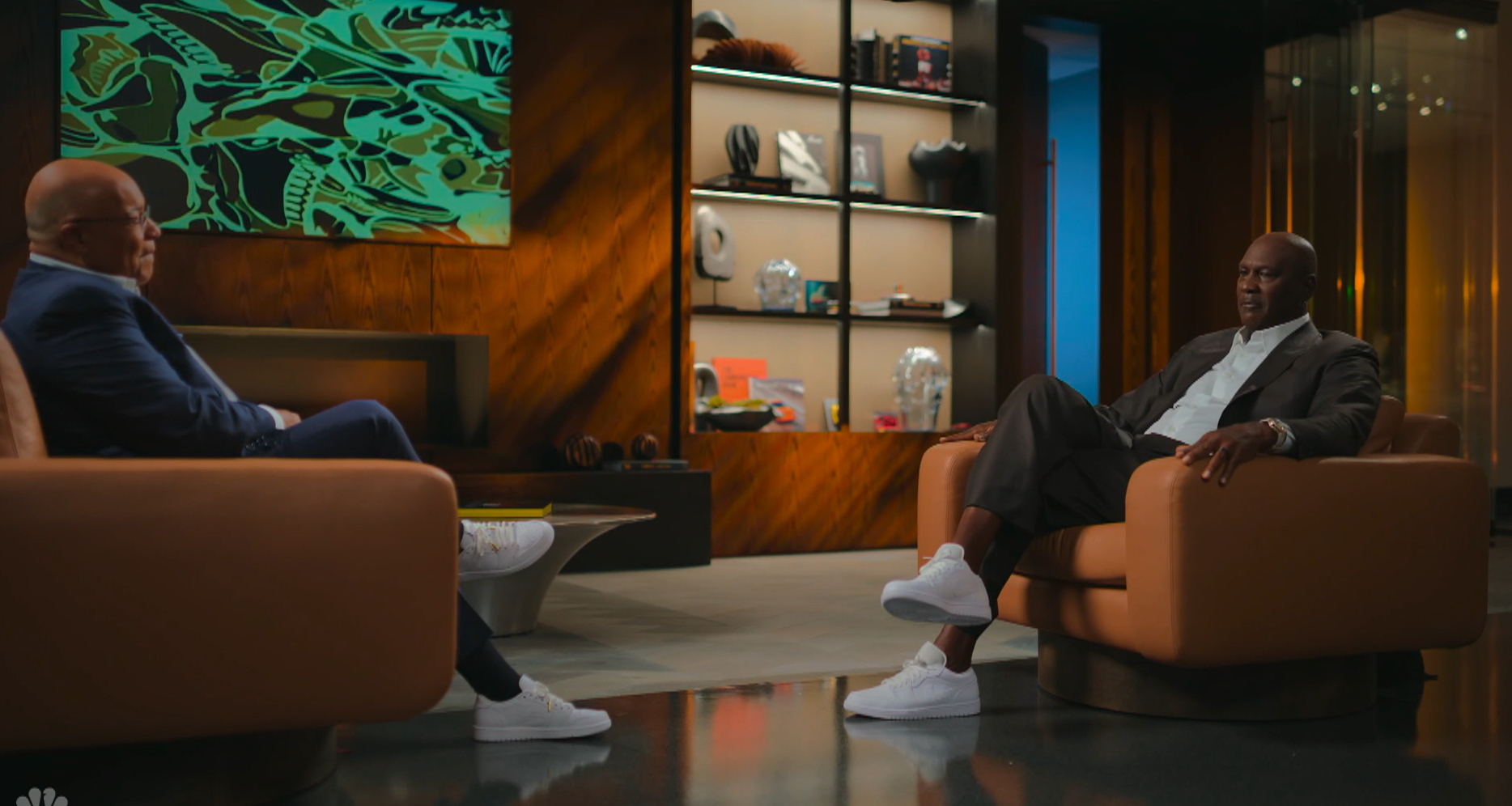 농구황제 마이클 조던이 NBC 특별기여자로 대담에 참여했다. [사진 NBC 영상 캡처]