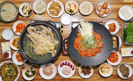 전남 해남에선 닭을 코스로 즐긴다. 닭 코스 요리를 해남에서는 ‘통닭’이라고 부른다. 토종닭 한 마리를 통째로 써서다. 닭 한 마리를 회, 구이, 주물럭, 백숙 등 다양한 요리로 조리한다. 닭 코스 요리의 원조로 통하는 ‘장수통닭’에서 촬영했다.