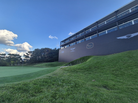 제네시스 챔피언십 하스피탈리티 텐트. 성호준 기자 