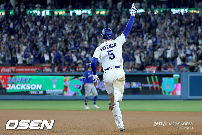 [사진] 다저스 프리먼. ⓒGettyimages(무단전재 및 재배포 금지)