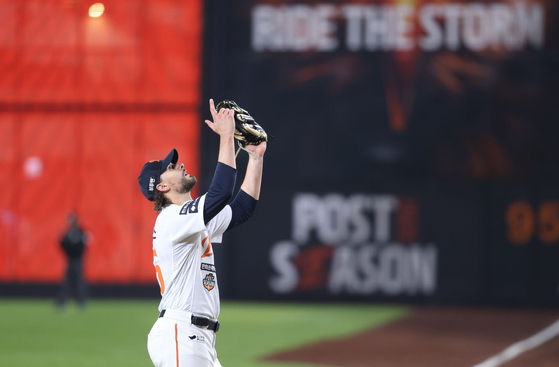 30일 KS 4차전에서 호투한 한화 와이스. 사진 한화 이글스