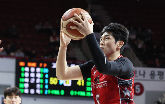 결승 3점포를 터뜨린 변준형. 연합뉴스