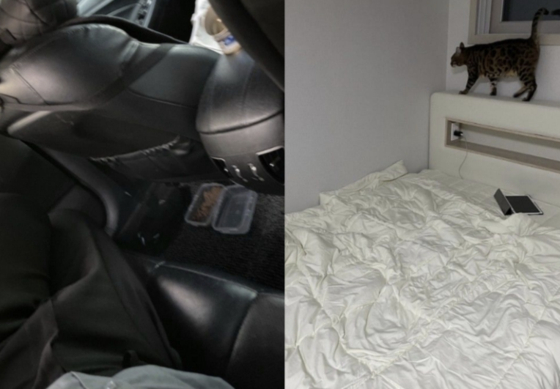 전세사기를 당하고 차에서만 지내다 청년임대주택에 당첨된 청년의 사연이 알려졌다. 왼쪽은 청년이 차에서 생활하던 시절의 사진, 오른쪽은 입주한 임대주택. 커뮤니티 캡처