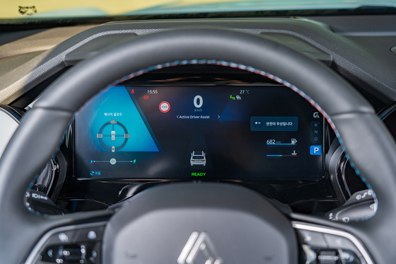 르노코리아 그랑 콜레오스 계기판.