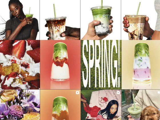 블랭크 스트리트의 다양한 말차 메뉴들. 사진 인스타그램 캡처