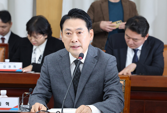 장동혁 국민의힘 대표가 5일 대전시청에서 열린 국민의힘 충청권 지역민생 예산정책협의회에 참석해 발언하고 있다. 뉴스1