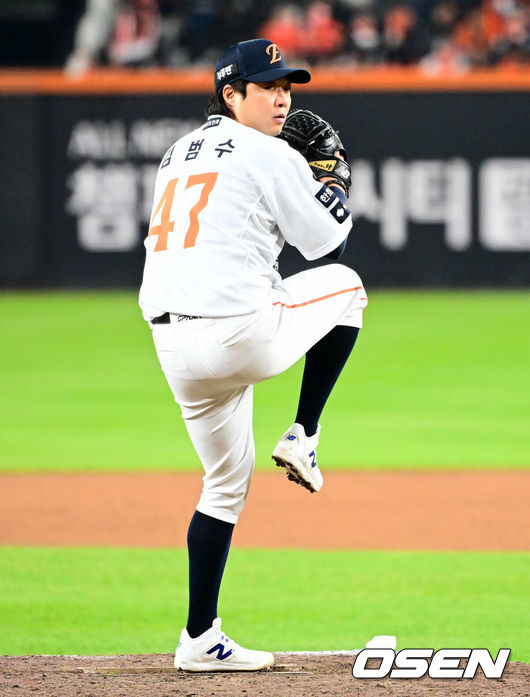 [OSEN=대전, 지형준 기자] 한화 김범수. 2025.10.29 /jpnews@osen.co.kr