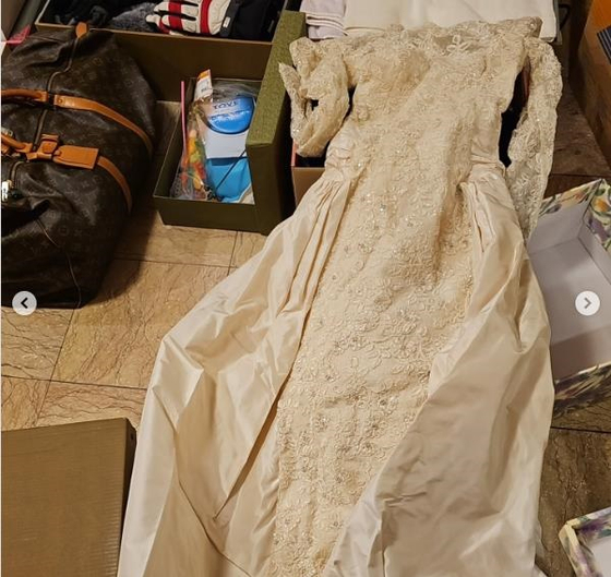 노소영 관장이 인스타그램에 올린 웨딩드레스 사진. 사진 노 관장 인스타그램 캡처