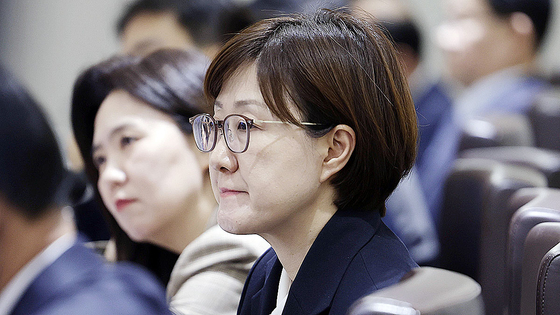  김현지 제1부속실장이 10월 21일 용산 대통령실에서 열린 국무회의에 참석해 있다. 연합뉴스