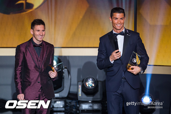 [사진] 메시와 호날두 ⓒGettyimages(무단전재 및 재배포 금지)