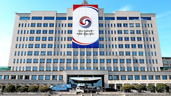 윤석열 대통령 취임식을 하루 앞둔 2022년 5월 9일, 대통령 집무 공간으로의 변신을 마무리한 용산 국방부 청사 모습. 김상선 기자