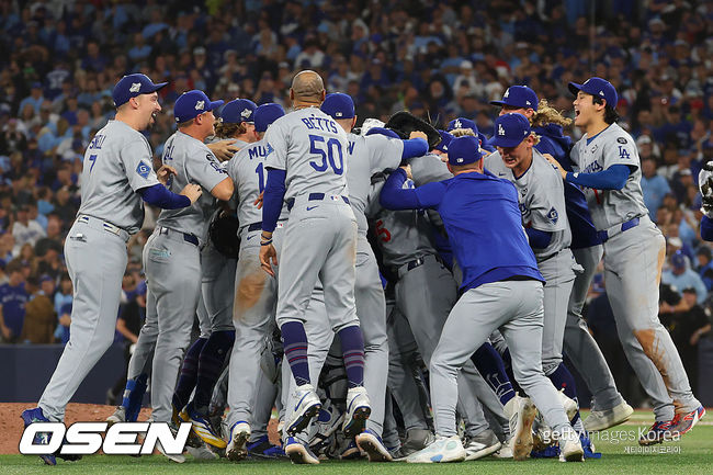 [사진] 다저스 오타니와 동료들. ⓒGettyimages(무단전재 및 재배포 금지)