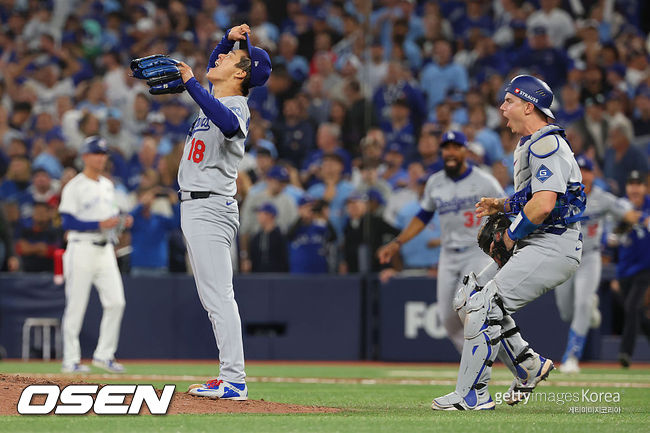 [사진] 다저스 야마모토. ⓒGettyimages(무단전재 및 재배포 금지)