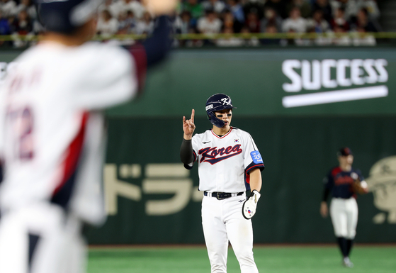 16일 일본전의 송성문. 연합뉴스 