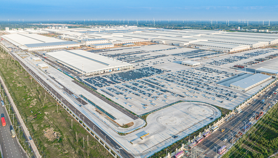 중국 허난성 정저우에 위치한 BYD(비야디) 정저우 공장. 사진 BYD