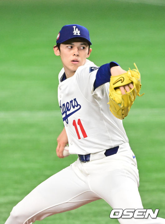 [OSEN=박준형 기자] LA 다저스 사사키 로키  2025.03.19 / soul1014@osen.co.kr