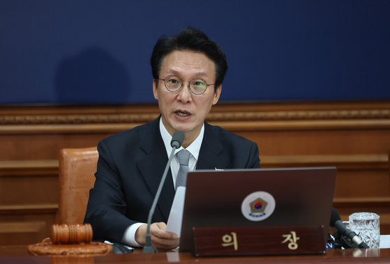 김민석 국무총리가 18일 정부서울청사에서 열린 국무회의에서 발언하고 있다. 연합뉴스
