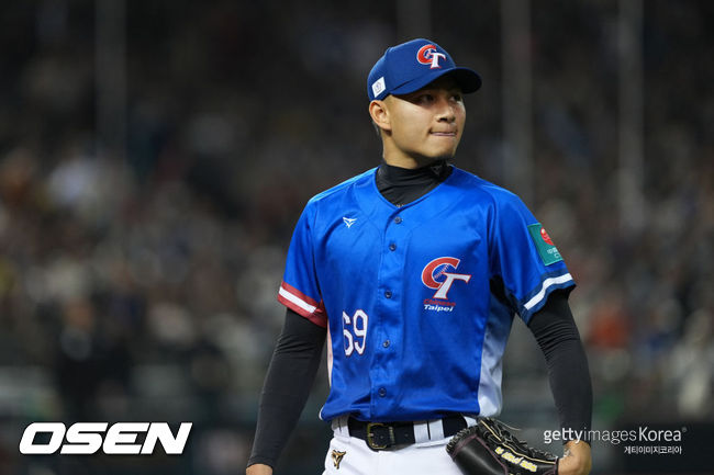 [사진] 웨이취엔 드래곤즈 소속 투수 쉬뤄시. ⓒGettyimages(무단전재 및 재배포 금지)