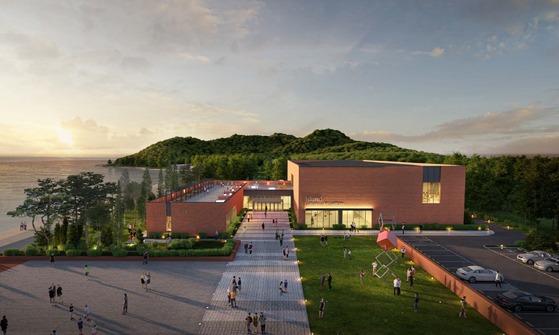 2027년 4월 3일부터 5월 30일가지 제1회 섬 비에날레가 열리는 충남 보령 원산도에 조성될 주전시장 전경. [사진 충남도]