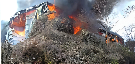 23일 오전 11시 34분쯤 경기 안성시 원곡면 산하리의 골판지 제조 공장에서 화재가 발생했다. 사진 경기도소방재난본부=뉴스1
