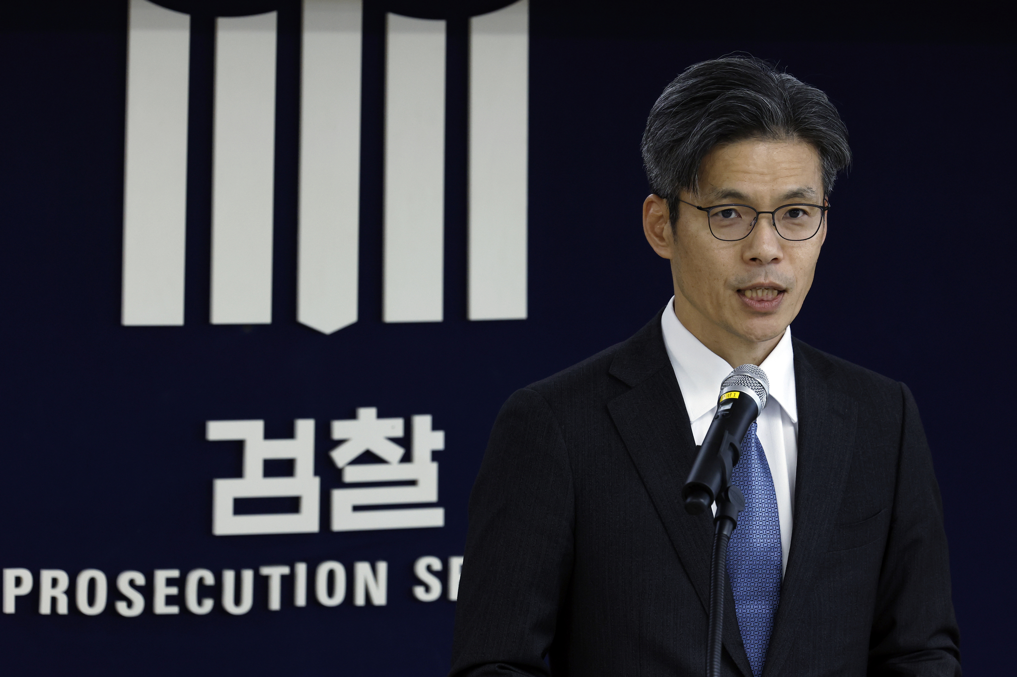 박철우 신임 서울중앙지검장이 21일 오전 서울 서초구 서울중앙지방검찰청에서 열린 제66대 서울중앙지방검찰청 검사장 취임식에서 취임사를 하고 있다. 뉴스1