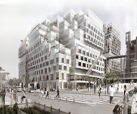 박원순 전 시장 때 인허가 난 세운4구역의 조감도. 종로변 55m, 청계천변 71.9m로 계획했다. 사진 서울시 