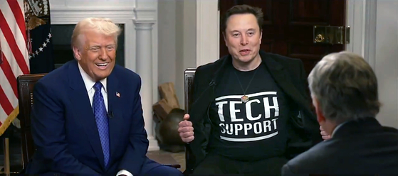 도널드 트럼프 대통령과 일론 머스크. 사진 DogeDesigner