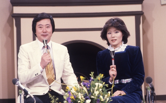 아나운서 시절 고인 모습. 중앙포토.