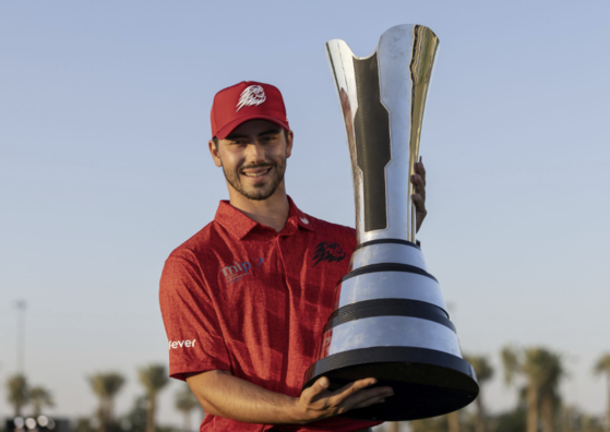 PIF 사우디 인터내셔널 우승자인 호셀레 바예스테르(22)는 US 아마추어 우승자이자 PGA 투어 대학 랭킹 3위로 콘페리 투어 출전권을 받았으나 지난 6월부터 LIV 골프에서 뛰고 있다. 사진 아시안투어 홈페이지 캡처. 