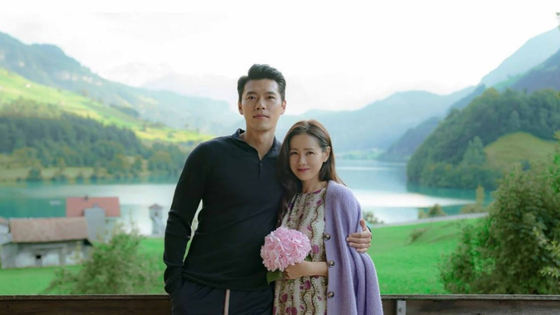 2022년 드라마 '사랑의 불시착'에 함께 출연한 현빈과 손예진. 사진 tvN