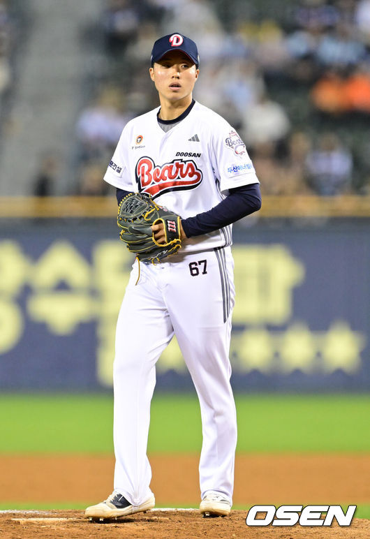 [OSEN=김성락 기자] 두산 베어스 홍민규. 2025.04.18 / ksl0919@osen.co.kr