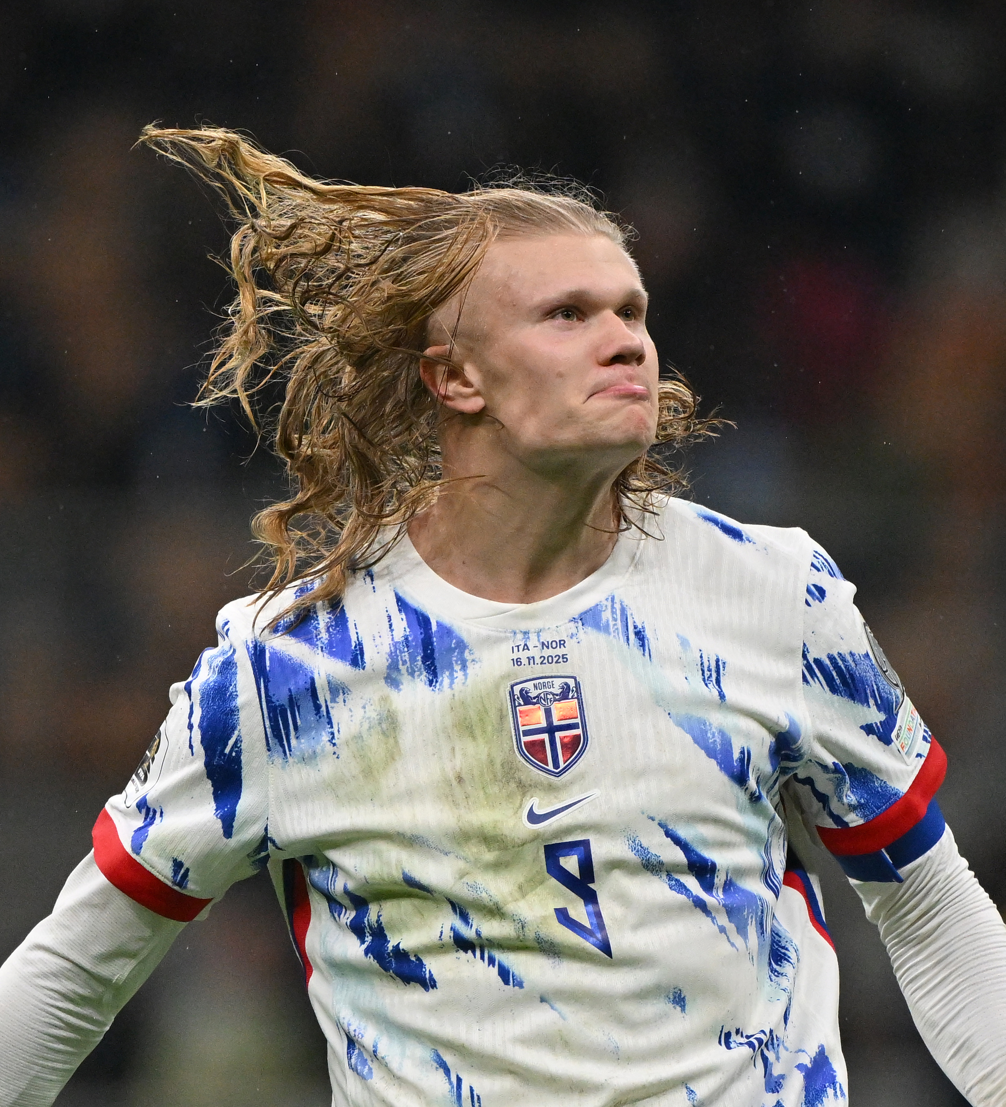 노르웨이 공격수 엘링 홀란. 북중미 월드컵 조추첨 결과에 따라 한국축구대표팀이 조별리그에서 상대해야 할 수도 있다. 신화=연합뉴스