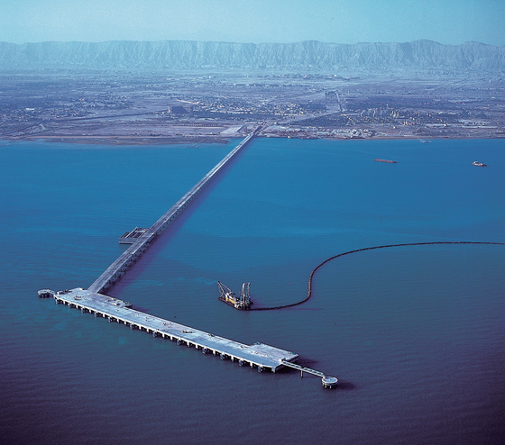 현대건설이 만든 사우디아라비아 주베일 산업항. [사진 현대건설]