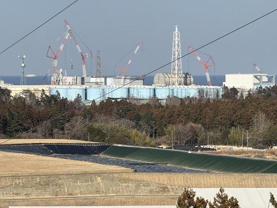 동일본 대지진이 발생한 지 14년이 지났지만 후쿠시마 원전 사고로 인한 후유증은 계속되고 있다. 인근 전망대에서 바라본 후쿠시마 원전. 김현예 기자 