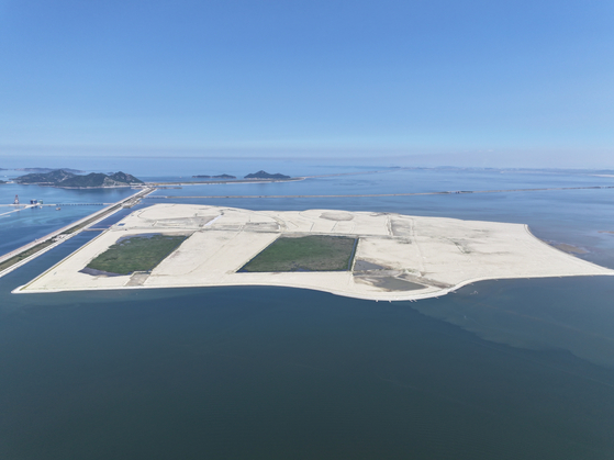 새만금 스마트 수변도시 공사 현장. 사진 새만금개발공사