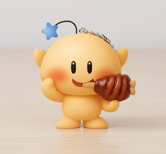 한상족발세트 구입시 주는 열쇠고리. 사진 대전시