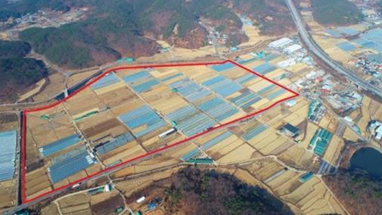 2032년 대구농수산물도매시장이 이전하는 대구 달성군 하빈면 부지 전경. [사진 대구시]