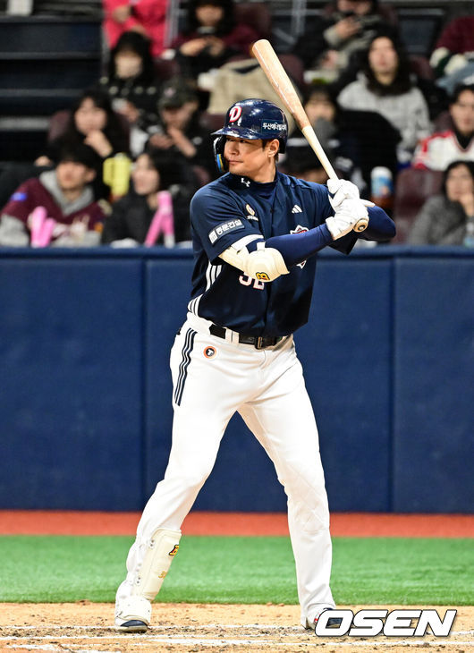 [OSEN=지형준 기자] 두산 김재환. 2025.03.16 / jpnews@osen.co.kr