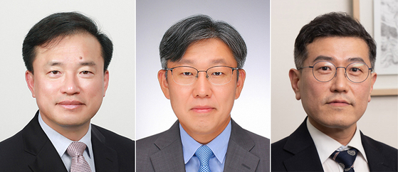 대통령실은 28일 이재명 대통령이 초대 방송미디어통신위원회(방미통위) 위원장 후보자에 김종철 연세대 법학전문대학원 교수(왼쪽부터), 국토교통부 제1차관에 김이탁 경인여대 항공서비스학과 겸임교수, 방미통위 위원에 류신환 법무법인 지향 변호사를 인선했다고 밝혔다. 대통령실