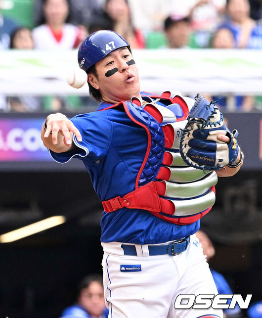 [OSEN=이대선 기자] 삼성 강민호 2025.10.09 /sunday@osen.co.kr