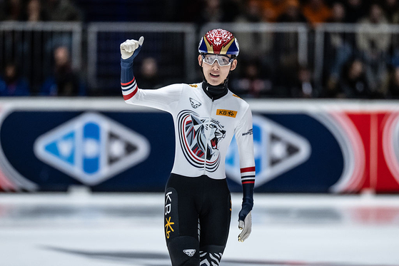 임종언이 1일(한국시간) 네덜란드에서 열린 ISU 쇼트트랙 월드투어 4차 대회에서 남자 1000m 금메달을 수확했다. 사진 ISU