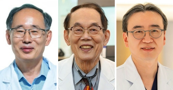 최명석, 위상양, 전진동(왼쪽부터)