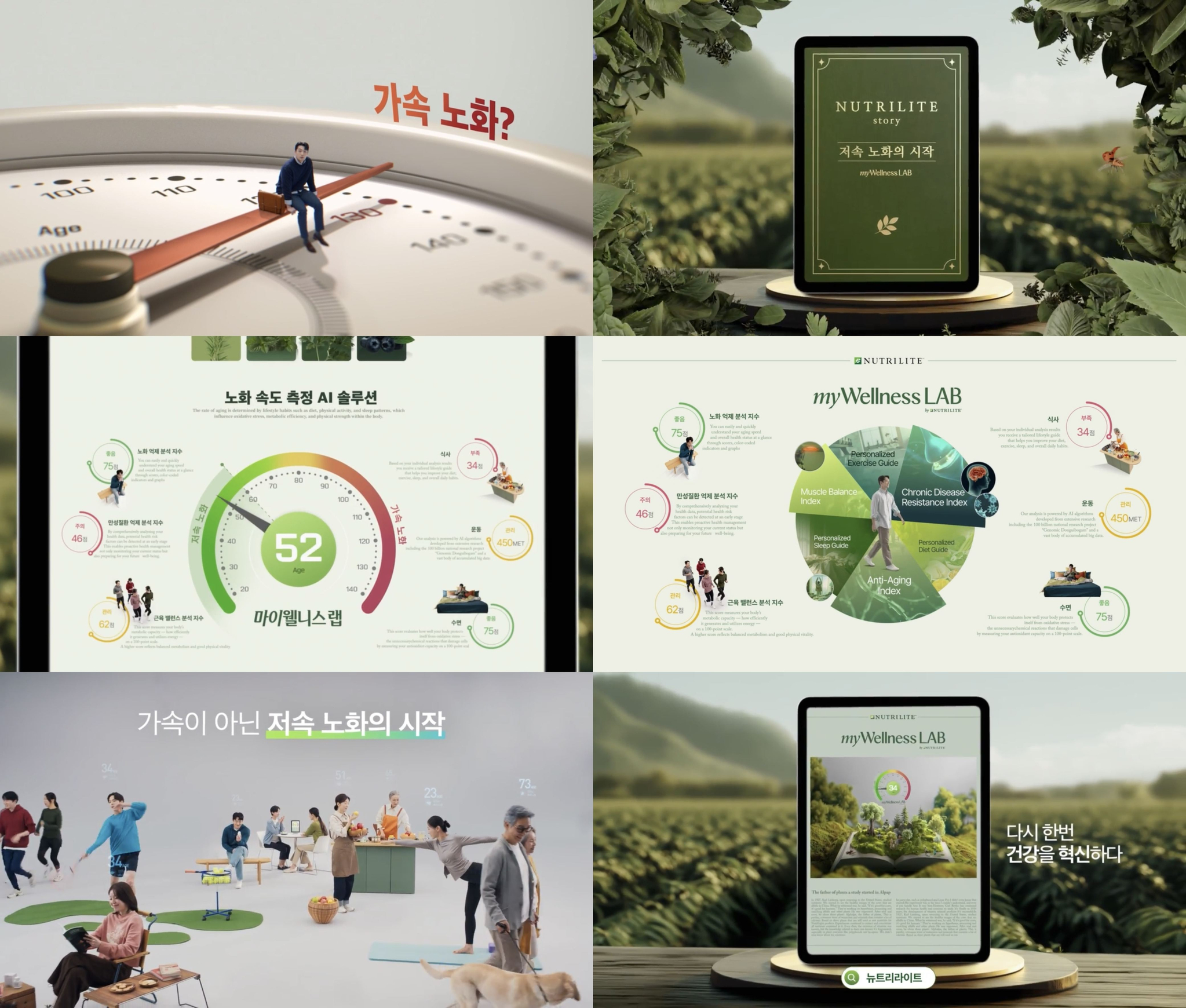 뉴트리라이트가 선보인 ‘마이웰니스 랩’ 광고 캠페인